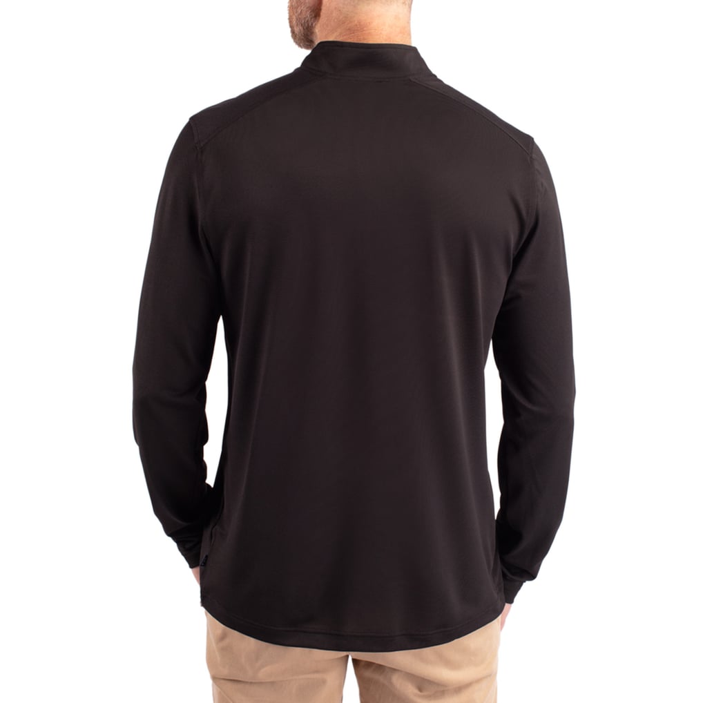  Creighton Bluejays Cutter & Buck Virtue DryTec Quarter-Zip Pullover - Black